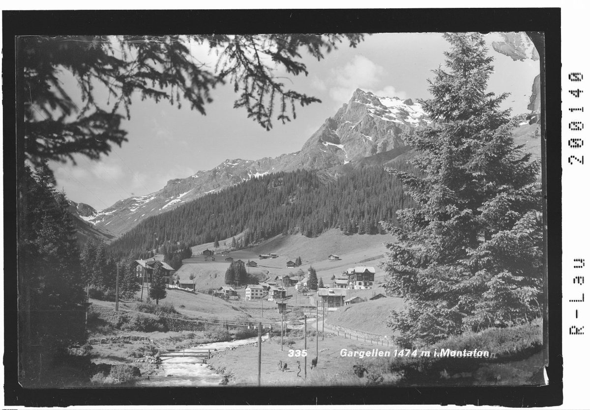 Gargellen 1474 m im Montafon: Gargellen 1423 m