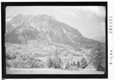St.Anton im Montafon gegen Vandanser Steinwand