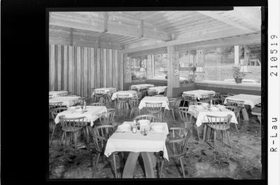 Speisesaal im Gasthof zum Adler in St.Anton im Montafon