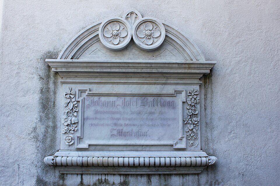 Gedenktafel für Johann Josef Batlogg